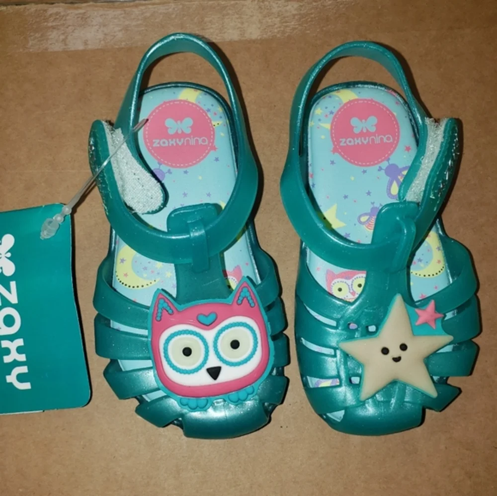 Zaxy glow in the dark baby infant sandals 5 6